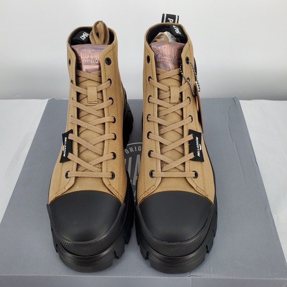 Palladium Revolt HI TX Platform Boots‎ Olive 97242-307-M Womens 7 New - Picture 7 of 10